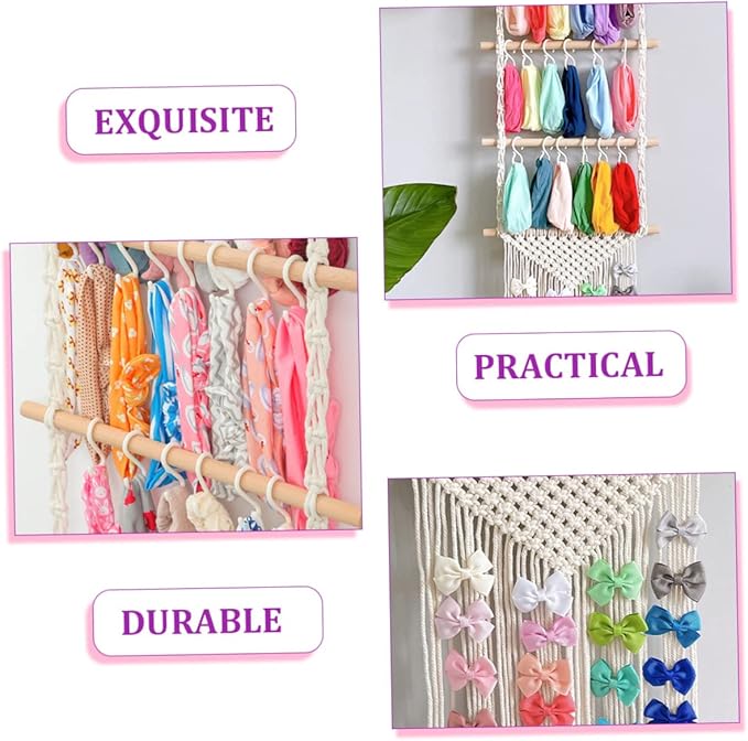 Hair Accessory Organizer Rack Hair Bow Holder Girls Headband Holder Tidy Storage