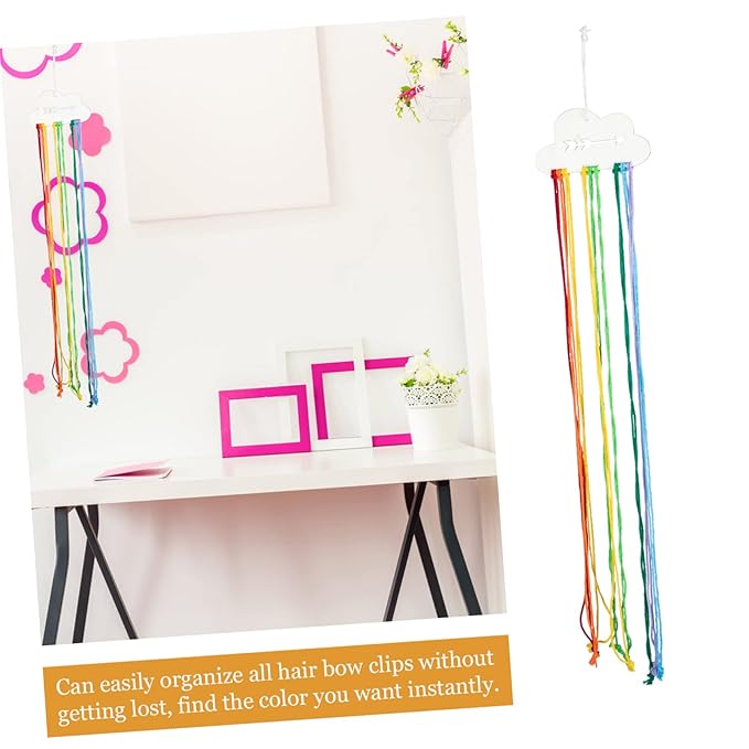 FRCOLOR 2pcs Hair Bows Organizer Bow Holder for Girls Hair Accessories Organizer Wall Hanging Holder for Decor