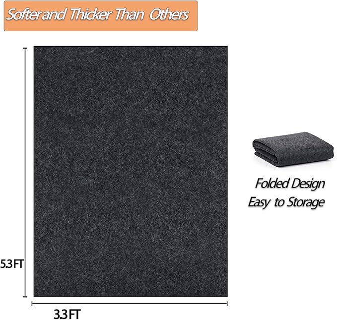 5.3 x 3.3 FT Outdoor Storage Shed Mat, Waterproof Storage Shed Flooring Mat, Anti-Slip Patio Furniture Floor Scratch Prevention Mat, Dustproof Outdoor Carport Mat…