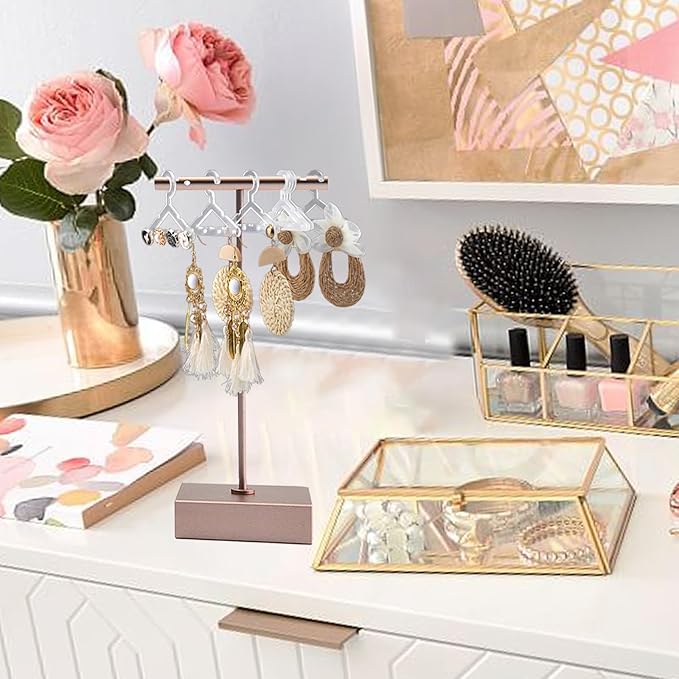 40pcs Clear Acrylic Earring Hangers - Mini Jewelry Display Rack for Dangling Earrings, Organizer for Retail Store or Home Decor (Hangers Only)