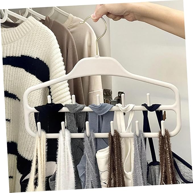 2pcs Organizer Rack Belt Hangers for Women Men Scarf Hangers Tie Closet Accessory Organizers