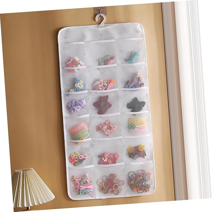 Zerodeko Jewelry Organizer Hanging Accessory Organizer Hair Clip Holder Wall Hanging Shelf Home Wall Decor Claw Clip Holder