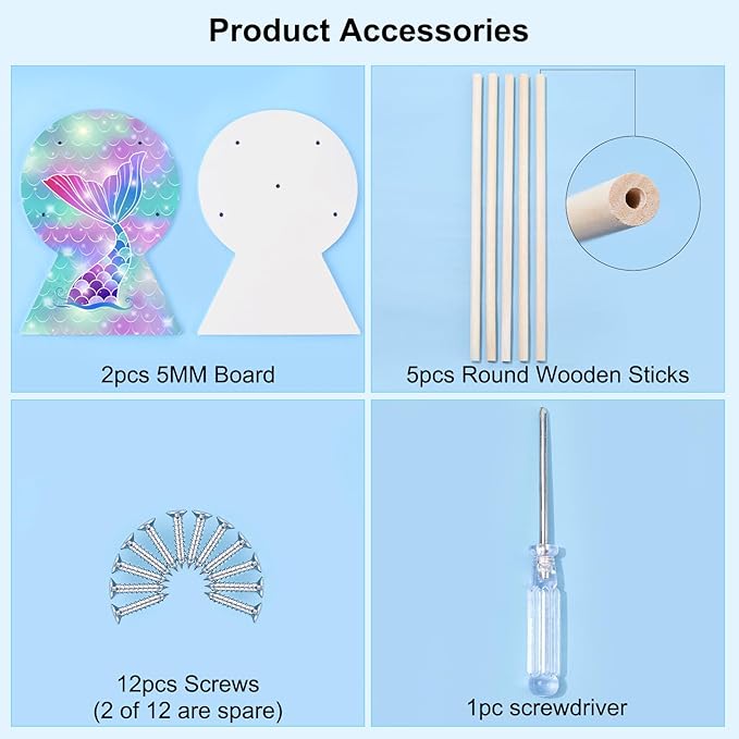 Basumee Hair Accessories Organizer - Headband Holder & Display for Girls' Hair Hoops & More - Room Decor