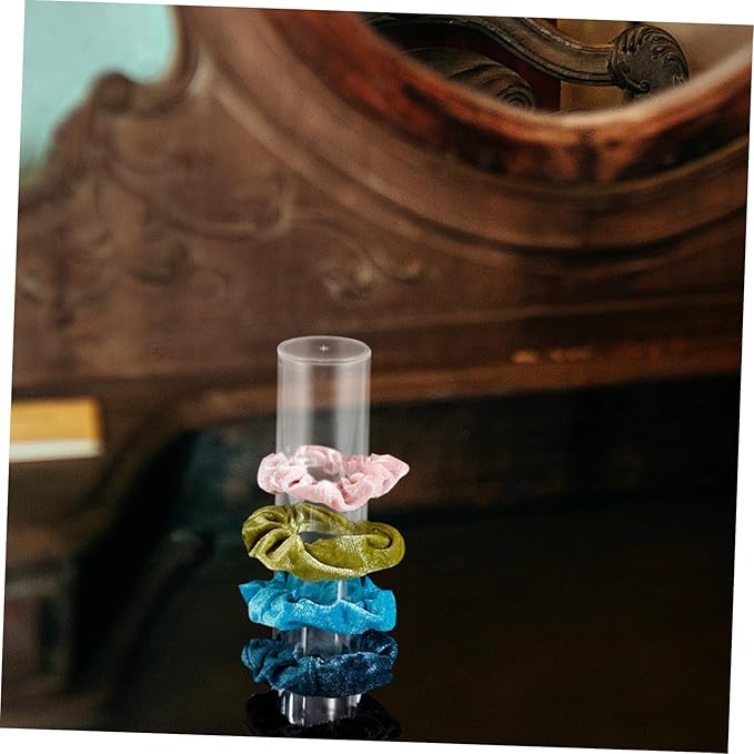 VICASKY Hair Accessories Organizer Stand Multi-functional Hair Band Holder for Scrunchies Bracelets and Watches Stylish Acrylic Display for Bedroom and Bathroom Decor