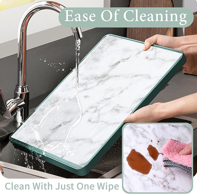Drawer and Shelf Liner for Kitchen Cabinet Non Slip Waterproof Shelf Paper Non Adhesive Refrigerator Liners White Marble Easy Liners for Bathroom Cupboard (White Marble, 12 in X 10 Ft)