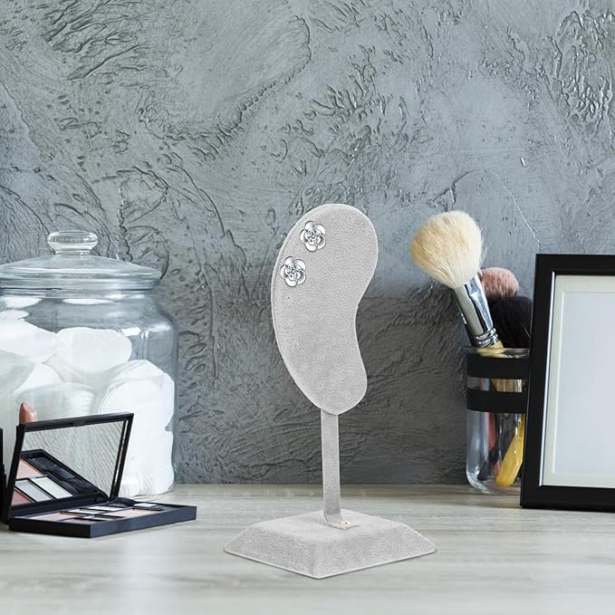 BESPORTBLE Ear Jewelry Stand Earring Display Holder Ear Studs Organizer Velvet Ear-shaped Jewelry Holder for Women Accessory Organizer