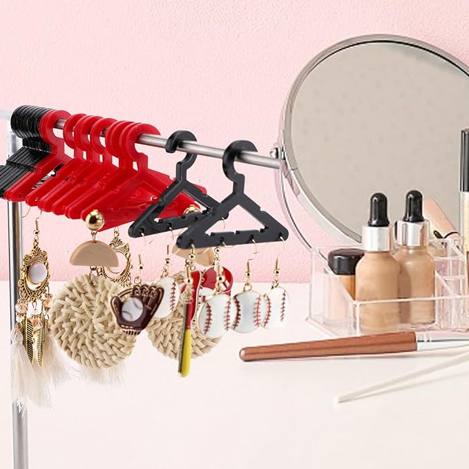20pcs Colorful Acrylic Earring Hangers - Mini Jewelry Display Rack for Dangling Earrings, Organizer for Retail Store or Home Decor (Hangers Only)