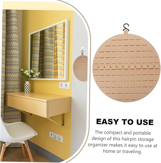 Hairpin Organizer Felt Hair Clip Storage Bag Women Accessories Organizer Wall Hanging