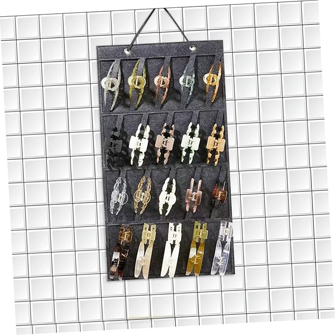 Hanging Hair Bow Organizer for Girls Wall-mounted Headband Storage with Space-saving Design Hair Accessories Display and Easy Access