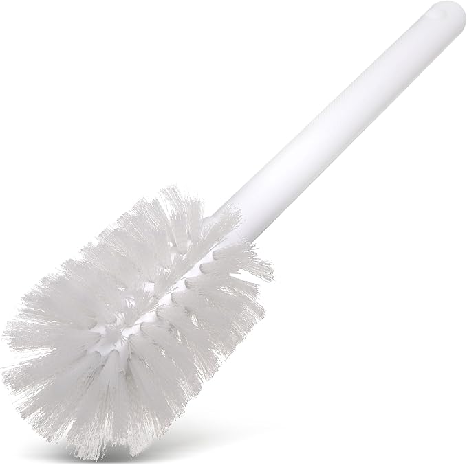 SPARTA 367600TC02 Plastic Household Dish Brush, Dish Brush, Dish Scrub Brush With Lightweight and Break Resistant for Cleaning, 11 Inches, White, 2.5" Width x 2.75" Height (Pack of 6)