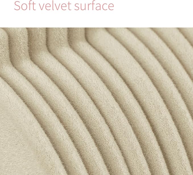 ManGotree Baby Velvet Clothes Hangers, Kids Toddler Children's Hangers for Clothes Space Saving Non-Slip (30 Pack, Beige)
