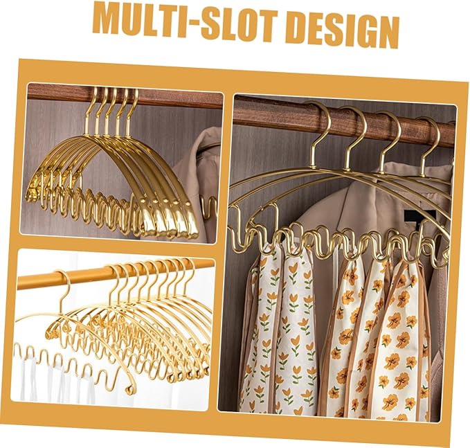 Vaguelly 5pcs Multi-Hook Belt Hanger Organizer Versatile Closet Supply for Belts Ties Scarves Space-Saving Design Non- Multi-Functional Accessory Organizer