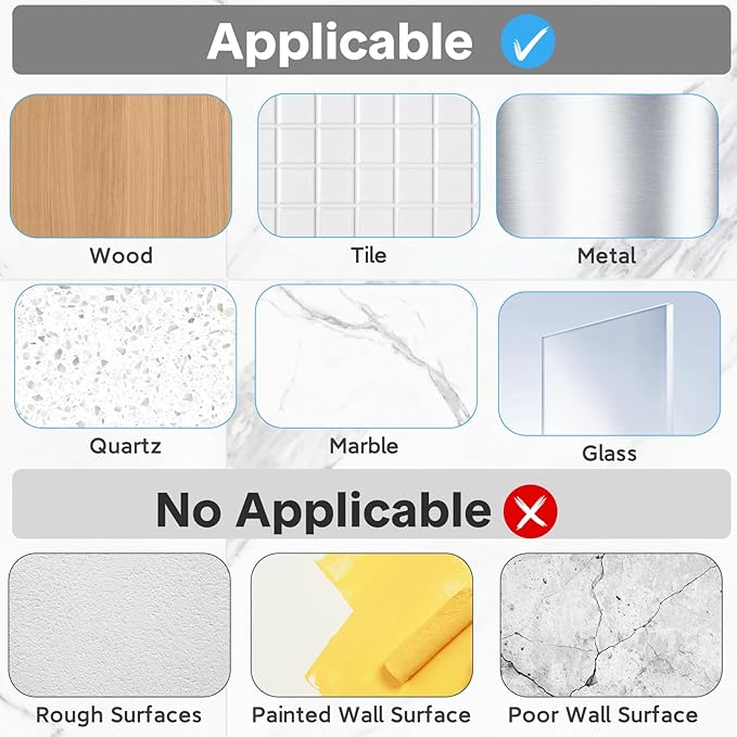 20 Pack Shower Caddy Adhesive Replacement, Transparent Strong Adhesive Hooks, No Drilling, Waterproof Wall Hooks for Shower Caddy, Bathroom Storage Shelves and Kitchen Racks