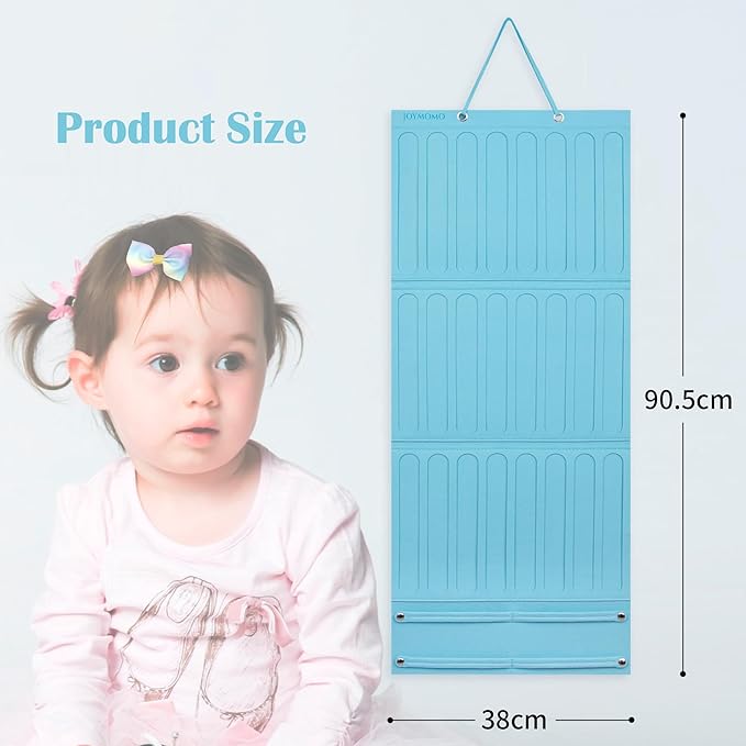 Hair Bow Holder Organizer For Girls Hanging Bow Holder For Girls Hair Accessories Storage Organizer For Headbands, Hair Clips, Hair Ties, Scrunchies (Without Hair Bows) (blue)