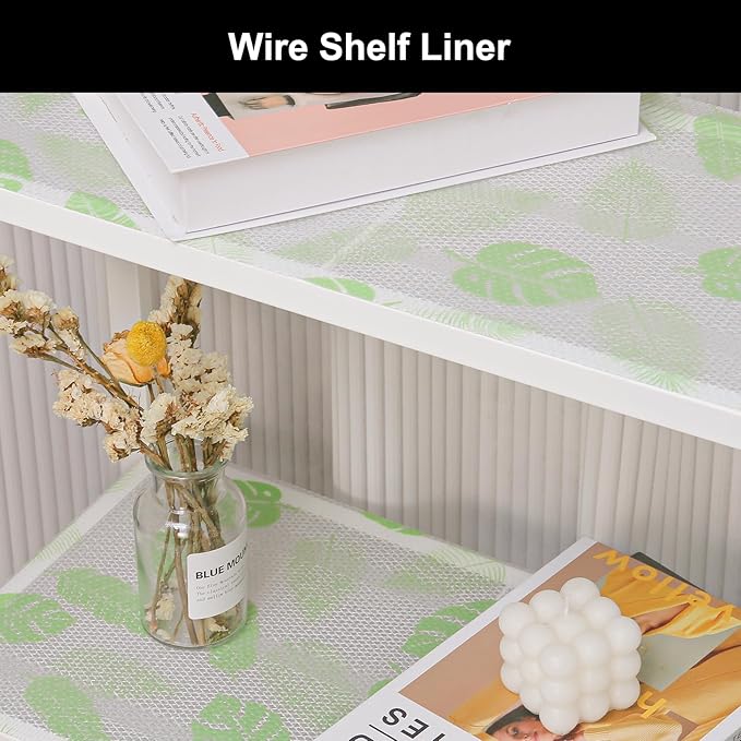 Cooyes Shelf Liner – Premium Non-Adhesive Cabinet & Drawer Liner for Kitchen – Waterproof Shelf Paper with Modern Pattern – Durable EVA Cabinet Mat – Easy to Cut （12" W x 240" L）