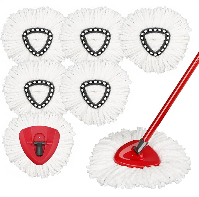 Mop Head Replacement for Ocedar - 7 Pack Mop Replace Heads Compatible with O Cedar, Microfiber Mop Refill for 1 Tank System