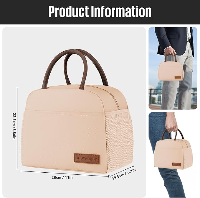 Lunch Bag Women/Men Lunch Box Women/Men (beige)