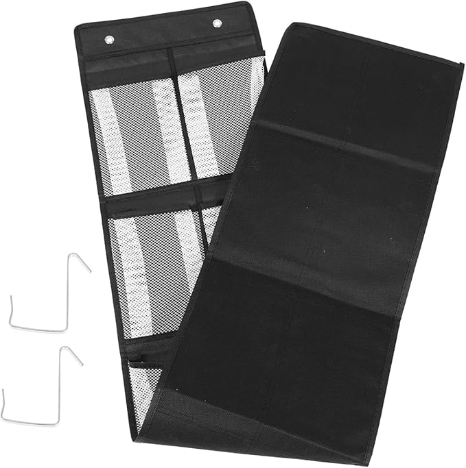Alipis Hanging Jewelry Storage Bag Dustproof Organizer with Mesh Pockets for Necklaces Rings Bracelets Earrings Space-saving Hanging Organizer for Accessories and Small Items Easy to