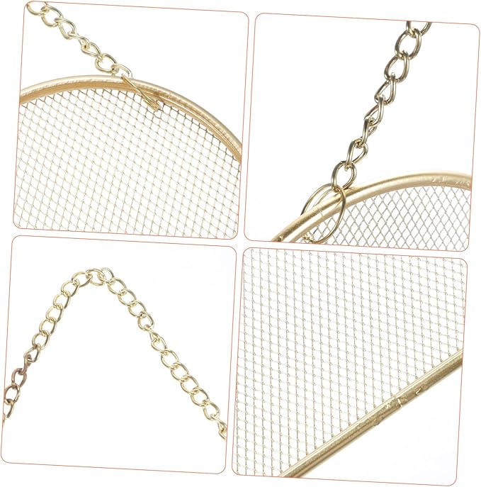 SAFIGLE Cloud Shape Jewelry Organizer Wall Mounted Iron Mesh Necklace and Earring Display Rack Stylish Hanging Jewelry Holder for Women Versatile Accessory Storage