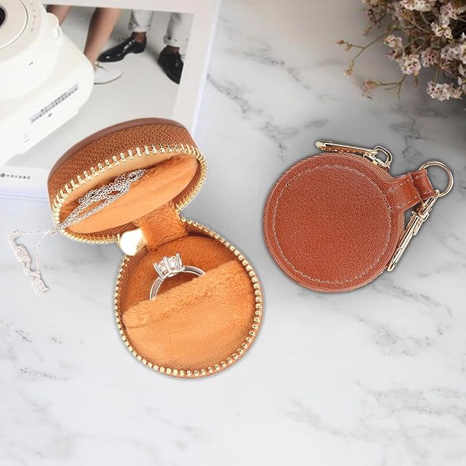 Crystal Velvet Wedding Ring Box, Engagement Proposal Ring Holder, Engagement Ring Box, Crystal Velvet Jewelry Ring Storage Box Marriage Proposal Wedding Anniversary Leather