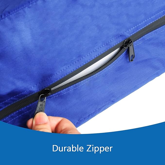 Coldwind Waterproof Mattress Cover for Storage & Moving, Heavy Duty Handles, Strong Zipper, Reusable Twin Size Blue Mattress Bag