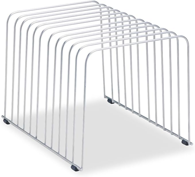 Fellowes Desktop Organizer, 11 Sections, 9" x 11.375" x 8", Wire, Silver (72012) | (72012)