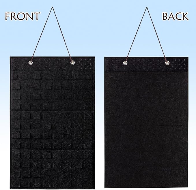 Collector Pin Board,Pin Collections Storage Holder,Enamel Pin Hanging Display Board,Pin Board For Pins Collection,Pin Holder Display For Wall,Enamel Pin Organizer Display Case(96 Slots,Black+Black)