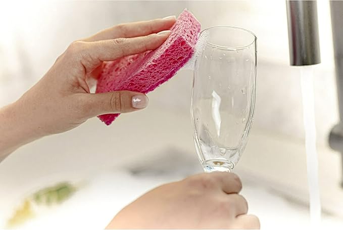 Scotch-Brite Gentle Clean Delicate Scrub Sponges, for Washing Dishes and Cleaning Kitchen, 3 Scrub Sponges (Pack of 2)