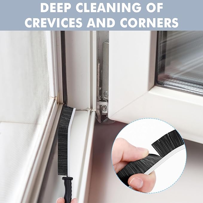5Pcs Hard Bristle Crevice Cleaning Brush - Grout Cleaner Brush, Gap Cleaning Tools, Effective Tile Cleaning Brush for Household, Floor, Grout Lines, Tile, Flower Pots, Kitchen, Home Essentials Brush