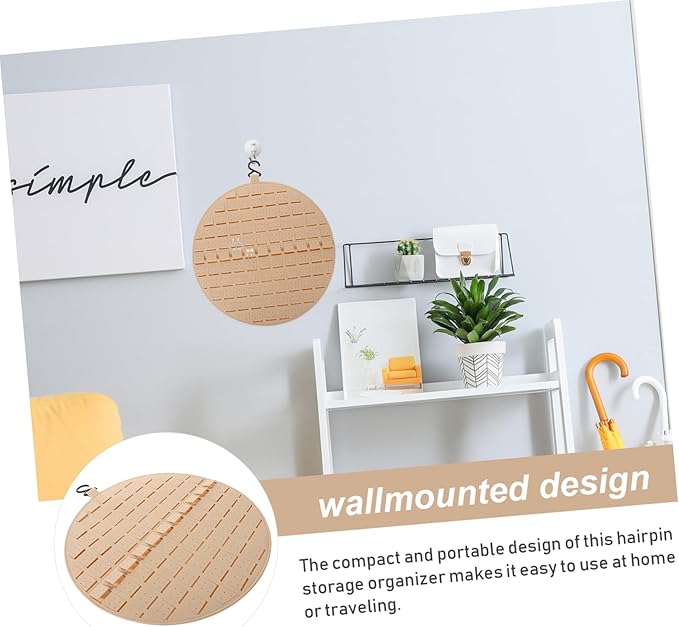 Hairpin Organizer Felt Hair Clip Storage Bag Women Accessories Organizer Wall Hanging