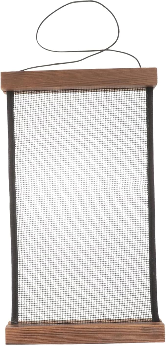 Earring Organizer Wall Mount - Hanging Jewelry Display Holder for Studs, Dangle Earrings & Necklaces, Large Capacity Mesh Cloth Rack - Storage，Display Organizer for Women and Girls (black)