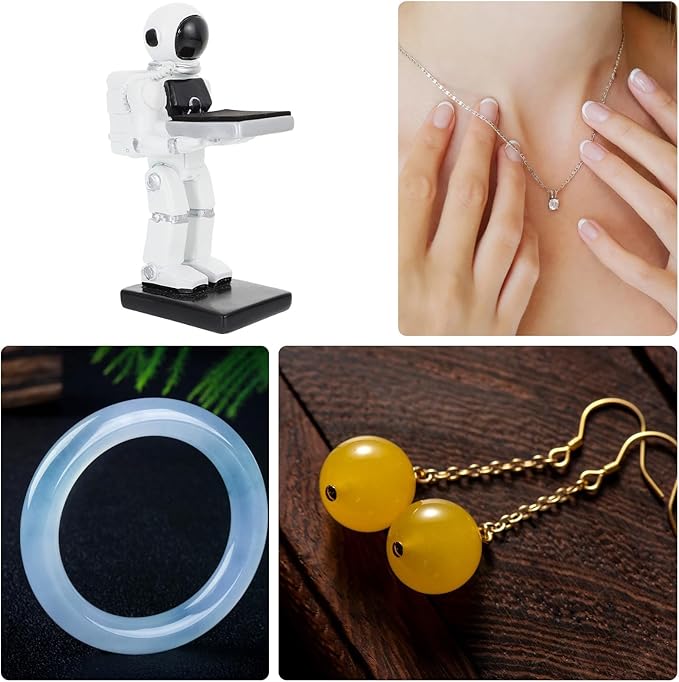 BESPORTBLE Watch Display Stand Resin Astronaut Shape Jewelry Organizer Holder for Men Women Bracelet Storage Rack Decorative Accessory Organizer for Home Office