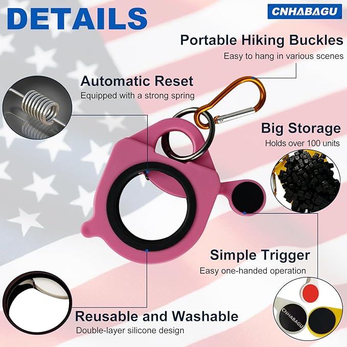 Zip Tie Holder Cable Ties Holder Organizerfor Tool Belt Strong Efficient Solution for Electrician Zip Ties Holder Reusable Portable Safety (Pink, 4 Pack)