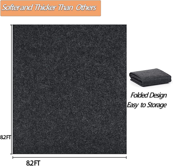 6.6 x 6.6 FT Outdoor Storage Shed Mat, Waterproof Storage Shed Flooring Mat, Anti-Slip Patio Furniture Floor Scratch Prevention Mat, Dustproof Outdoor Carport Mat (6.6 x 6.6 FT)…