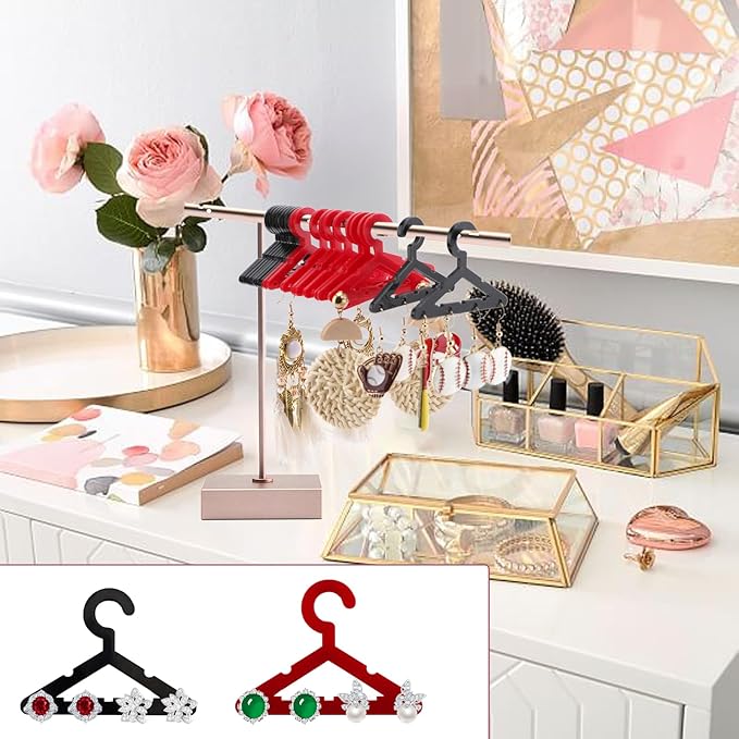 20pcs Colorful Acrylic Earring Hangers - Mini Jewelry Display Rack for Dangling Earrings, Organizer for Retail Store or Home Decor (Hangers Only)