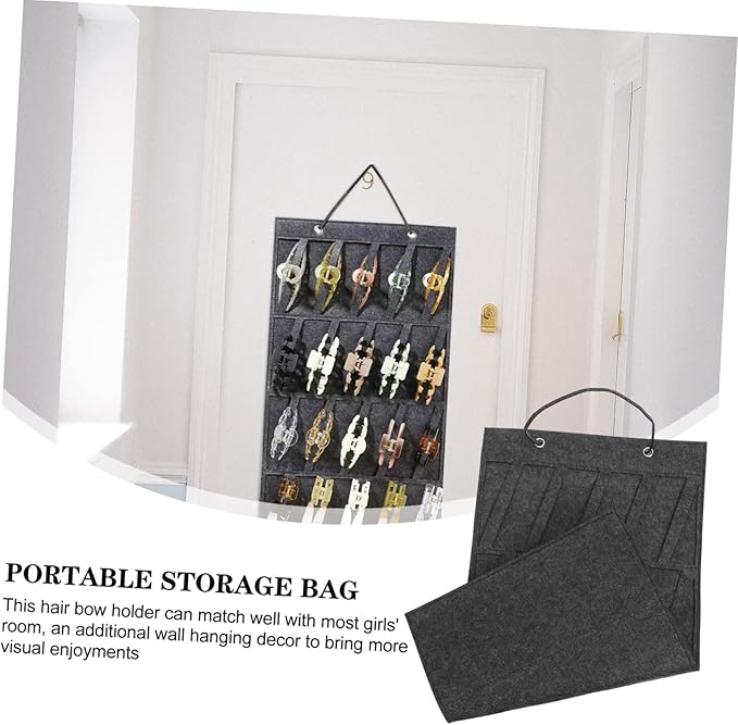 SUPVOX Hair Bow Holder Hanging Hair Clips Hanger Organizer Headband Storage Organizer for Accessories