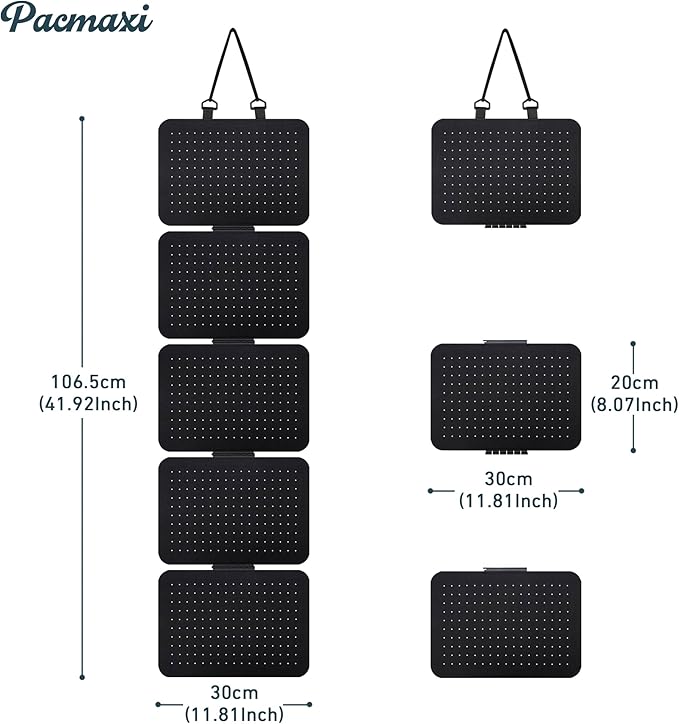 Hanging Enamel Lapel Pin Display Panels Organizer With 5 Loose-leaf Board Pieces, Brooch Display Pages, Badge Collection Holder Holds At Least 120 Pins.(Pins Not Included) (black, rectangle)