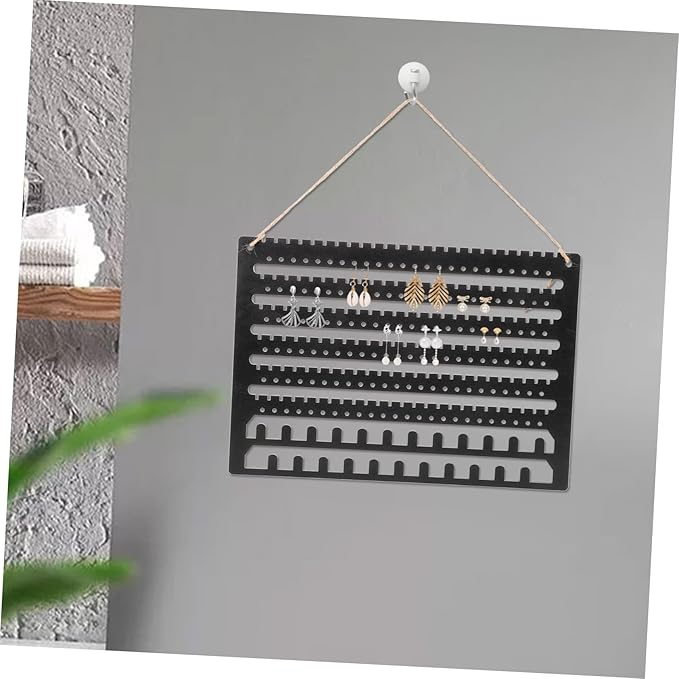 BESPORTBLE Hanging Jewelry Organizer Wall Mount Earring Holder for Studs Dangle Pierced Earring Storage Display