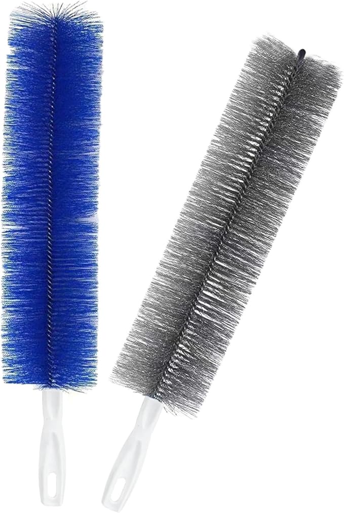 2 Pack Cobweb Dusters, Bendable Fan Cleaning Brush, Flexible Ceiling Fan Cleaner, Dusting Brush for Air Conditioning Shutters