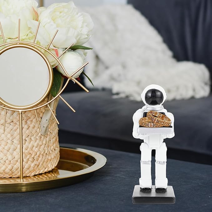 Watch Display Stand Resin Astronaut Jewelry Organizer Holder for Men’s Watch Storage and Bracelet Showcase Home Accessory Organizer