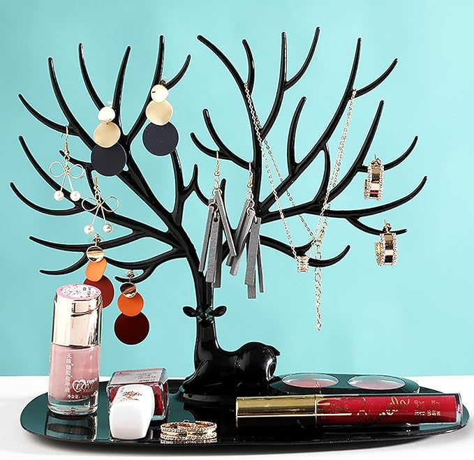 Jewelry Organizer - Hanging Tree Rack for Necklace, Earrings, Bracelet, Ring, Jewelry Tree Stand Rack Hanging Organizer, Jewelries Display Stand Organizer