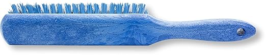SPARTA Handheld Soft Counter Brush 8 Inch Bristle Span, Multi-Use Dust Brush with 5 Inch Handle for Tables, Countertops, and Delicate Surfaces, Polyester, Blue