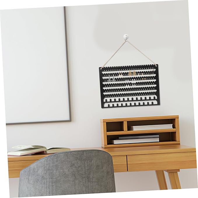 BESPORTBLE Hanging Jewelry Organizer Wall Mount Earring Holder for Studs Dangle Pierced Earring Storage Display