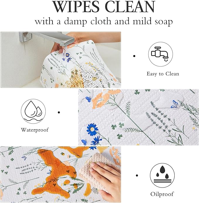 Beautysaid Shelf and Drawer Liner for Kitchen Cabinet, Non Adhesive Non Slip Shelf Paper Waterproof Washable Thickened for Dresser Pantry Shelve Bathroom Protector Liner(Floral,12 in x 30 FT)