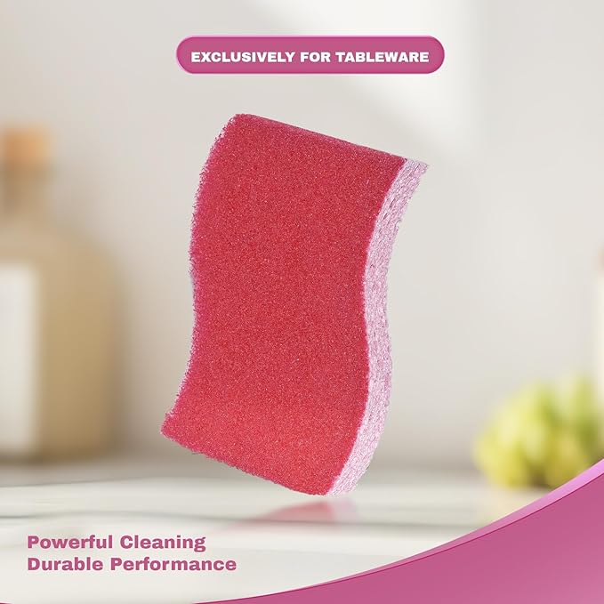 9 Pack 3-in-1 Scrub Sponge Variety Pack, Zero Scratch + Delicate Clean + Heavy Duty Sponges, Multi-Surface Safe Cleaning Tools for Kitchen, Bathroom & Household Use
