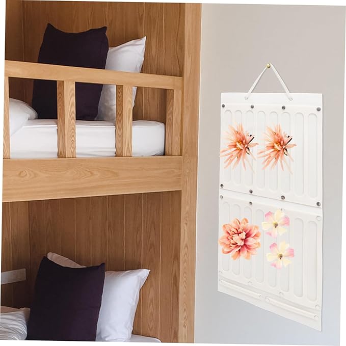 2pcs Hair Accessory Organizer Wall Hanging Storage for Hair Bows Clips Eyeglasses Space-saving Display Rack off Felt Material for Boys and Girls Room