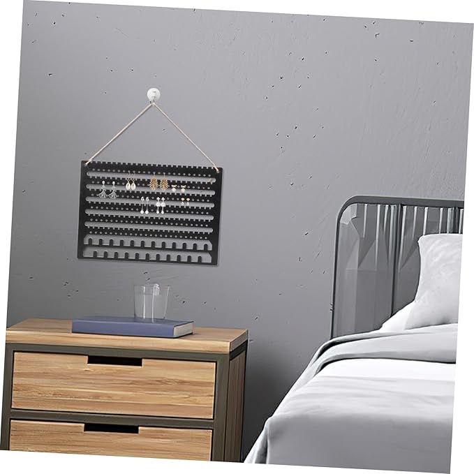 BESPORTBLE Hanging Jewelry Organizer Wall Mount Earring Holder for Studs Dangle Pierced Earring Storage Display