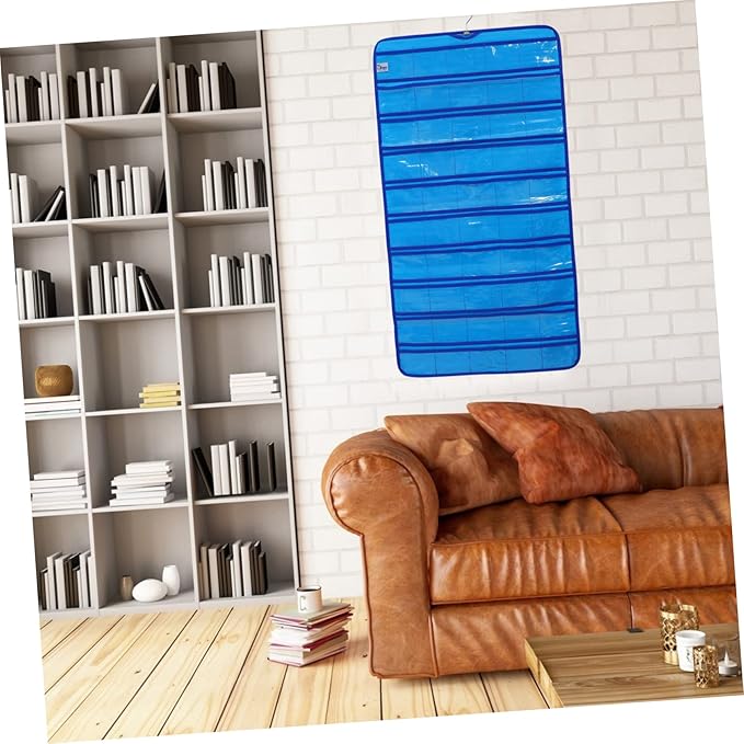 Classroom Wall Hanging Pocket Chart Oxford Organizer for Phones Calculators and Items Over Door Storage Stylish Home Accessory