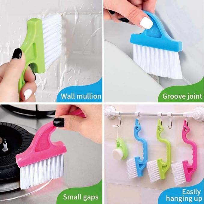 14Pcs Crevice Gap Cleaning Brush,Door Window Track Groove Corner Crevice Cleaning Brushes for Cleaning Window Grooves, Bathroom, Toilet Corner, Kitchen, Faucet, Sink, Keyboards(14PCS)