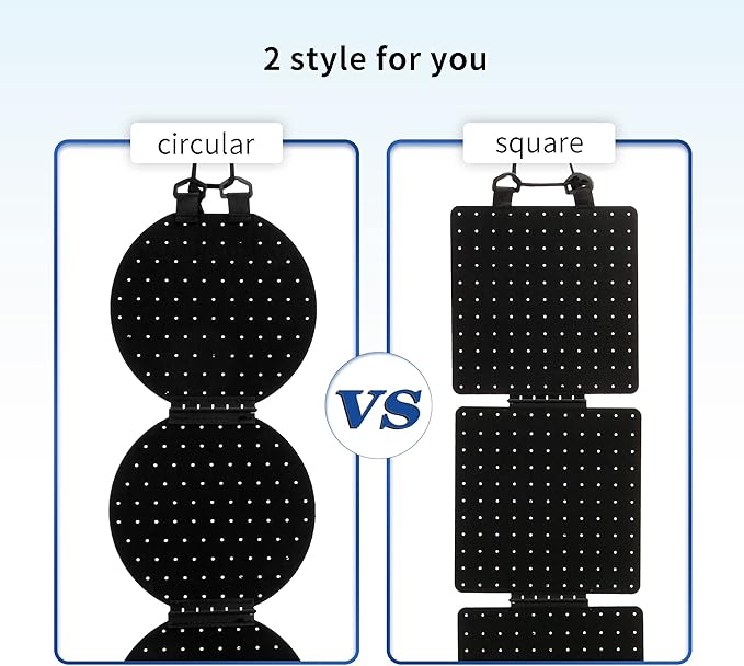 Hanging Enamel Lapel Pin Display Panels Organizer With 5 Loose-leaf Board Pieces, Brooch Pin Enamel Pin Display Pages, Badge Collection Display Holder Holds At Least 120 Pins.(Pins Not Included) (black, square)